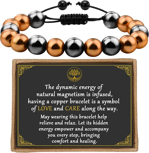 Copper Bracelet for Women Magnetic Bracelet for Men 99.99% Pure Copper Bracelet with 3500 Gauss M... | Amazon (US)