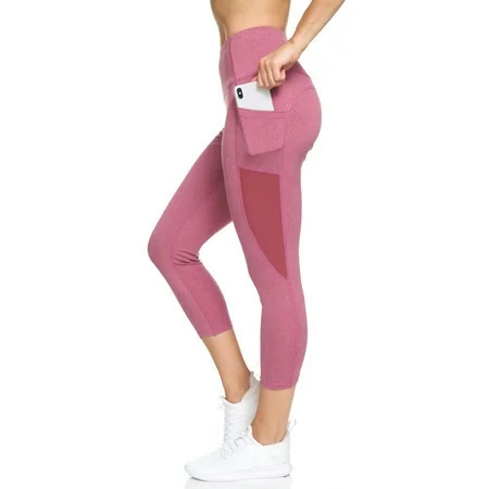 BSP Women s Active High Waist 7/8 Legging With Pockets And Mesh | Walmart (US)