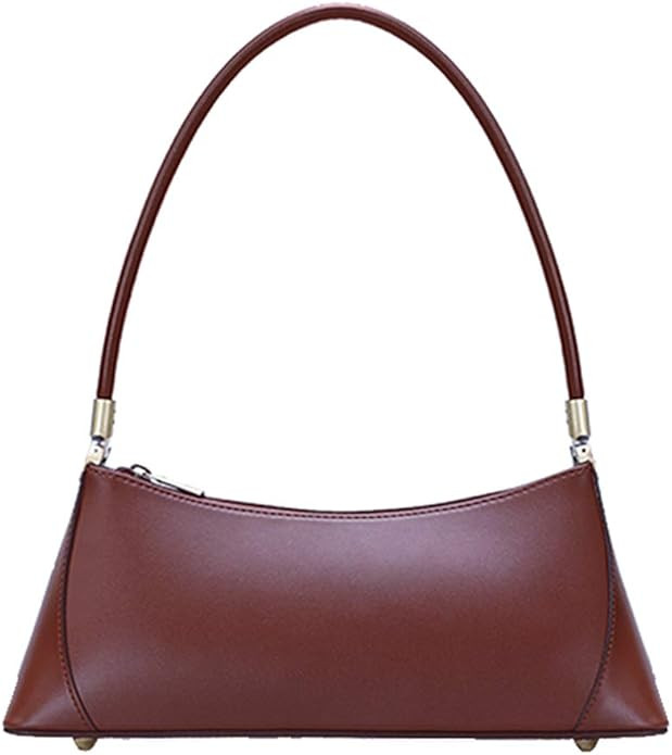 Barabum Retro Classic Hobo Clutch Shoulder Baguette Bag with Zipper Closure for Women | Amazon (US)