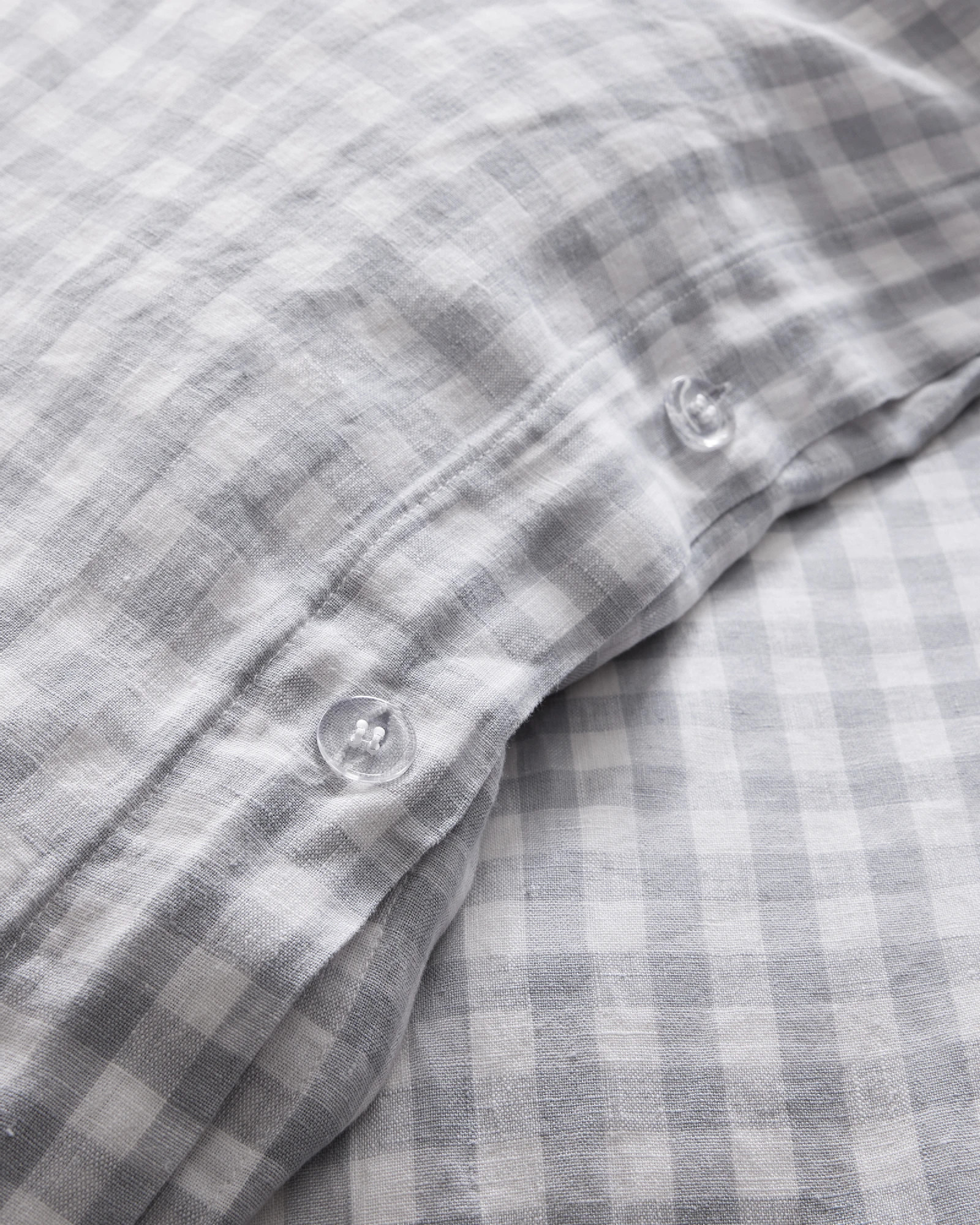 European Linen Gingham Duvet Cover Set | Quince