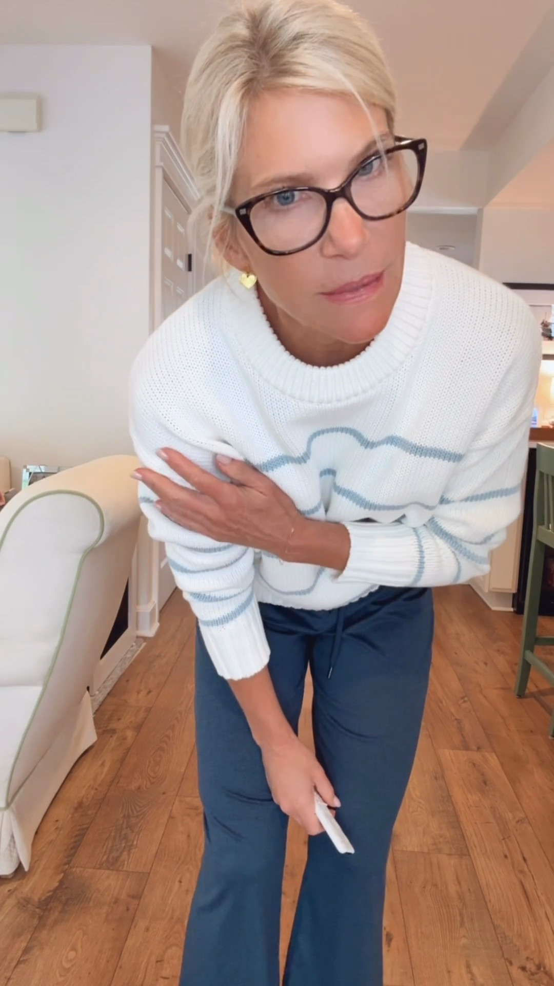 This Quince striped cotton sweater is one of those pieces you’ll wear on repeat! 🤍 I paired it with my favorite slim knit pants and classic white sneakers for an easy, polished outfit that’s perfect for travel, errands, or everyday wear. I’m wearing a small in the sweater and an XS in the pants.

💡 LTK MADE EASY
❤️ Heart = Support my posts!
🔖 Save = Get sale & restock alerts
📋 Lists = Keep favorites organized
📲 Share = Send lists and products to a friend. Hello, Christmas List!
💬 Comment = Ask me anything about what I’m wearing. :-)

Quince striped cotton sweater, striped sweater, cotton knit sweater, slim knit pants, pull-on pants, white sneakers, travel outfit, casual chic style, everyday outfit, capsule wardrobe, comfortable outfit, over 40 style, classic wardrobe staples

#LTKootd #LTKSeasonal #LTKOver40