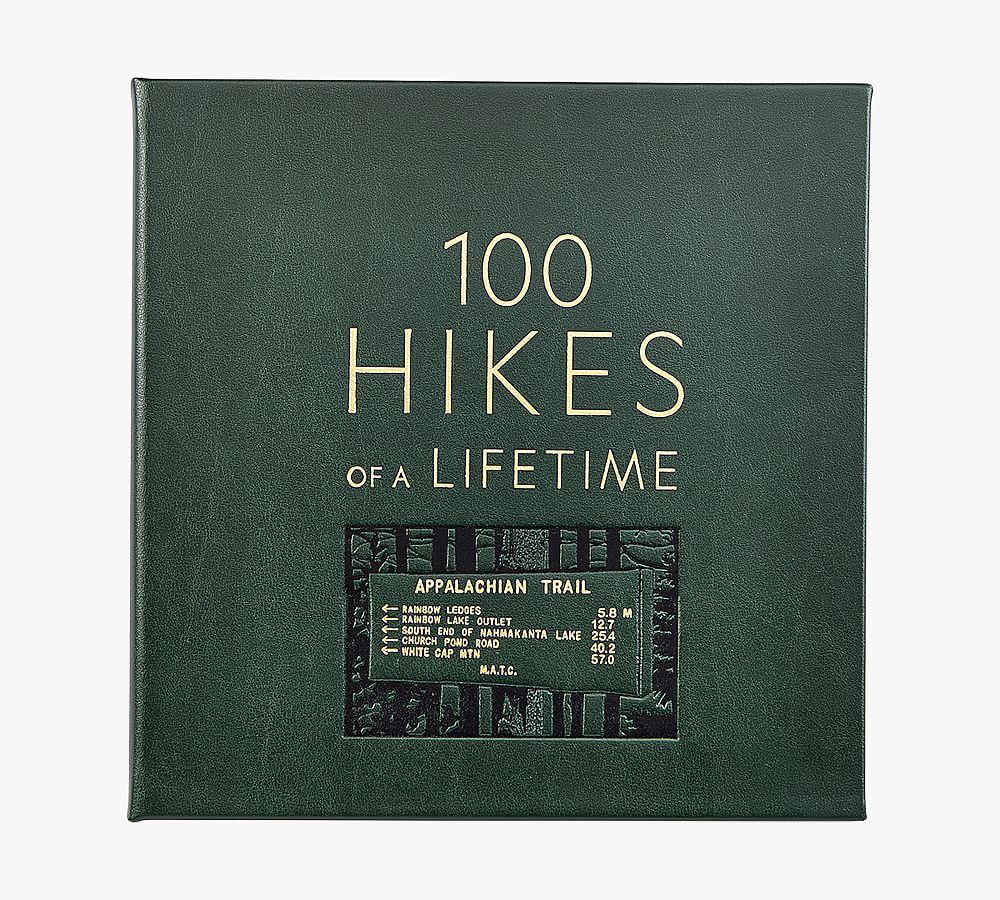 100 Hikes of A Lifetime Leather-Bound Book | Pottery Barn (US)