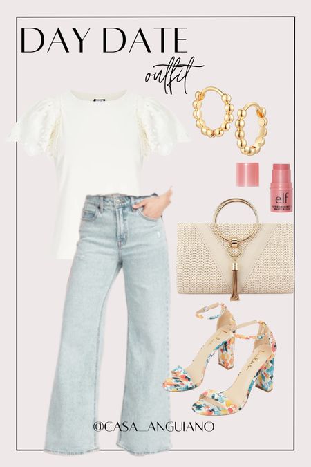 Date Outfit Inspo

Women’s Fashion | Date Outfit | Spring Fashion | Eyelets | Ruffle Sleeve Shirt | Flare Jeans | Ankle Strap Heels | Straw Purse | Clutch Purse | e.l.f makeup | Gold Hoop Earrings 

#LTKcurves #LTKstyletip #LTKshoecrush