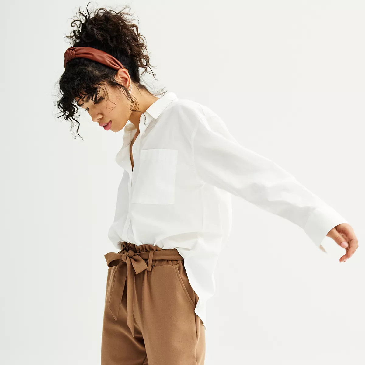 Juniors' SO® Oversized Poplin Shirt | Kohl's