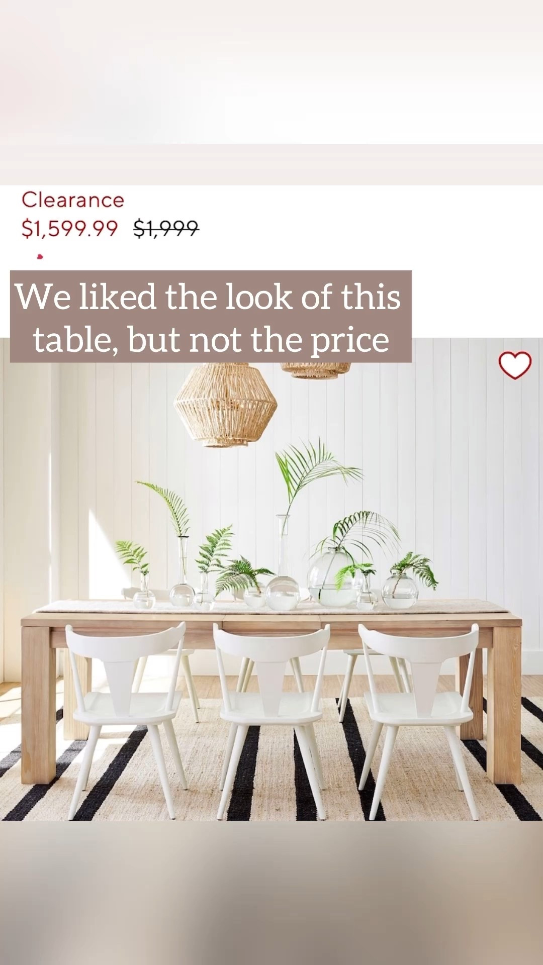 We loved the look of this dining table but didn’t love the price, so decided to use this as inspiration and build one instead!

We were able to save money & make the table a custom size that worked best for our space 🙌🏻

We built this a couple years ago now and it is holding up well with daily use & 3 young kids.

 #liketkit
@liketk.it
Kitchen table
DIY table
Dining chairs 

#LTKWatchNow #LTKHome