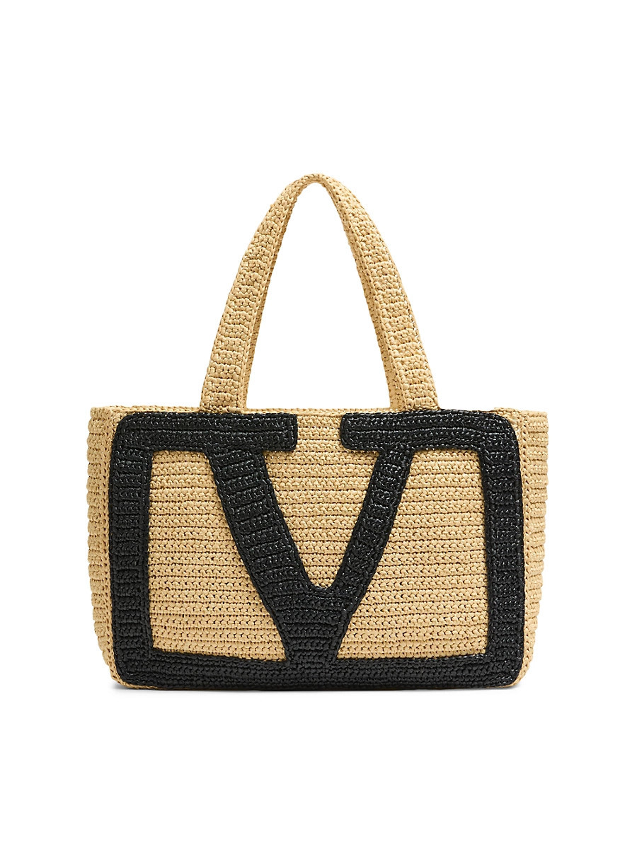Women's Viva Superstar Large Raffia Shopping Bag - Natural | Saks Fifth Avenue