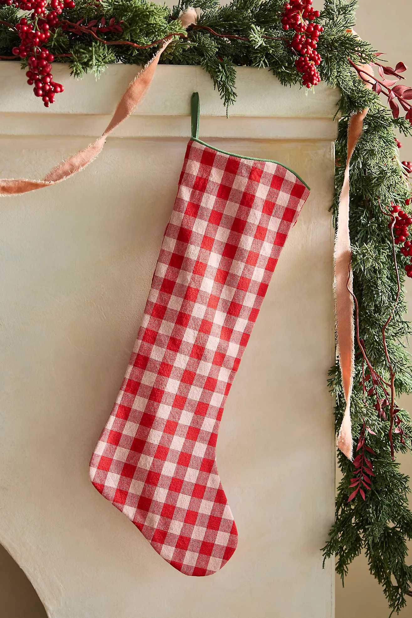 Gingham Cotton Stocking | Anthropologie (US)