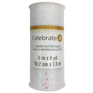 Chunky Glitter Tulle by Celebrate It™ | Michaels Stores