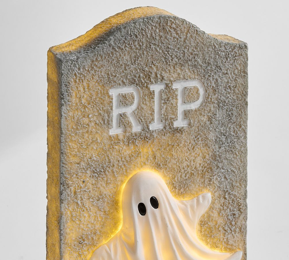 Lit Haunted Tombstone | Pottery Barn (US)