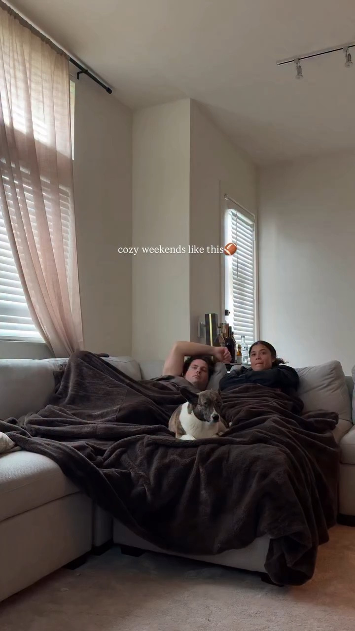 Finally a blanket that is cozy, soft, and big enough to share! This 100x100 blanket is perfect for cuddles with everyone!