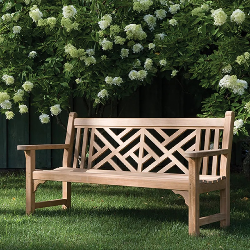 Chippendale Teak Garden Bench | Wayfair North America