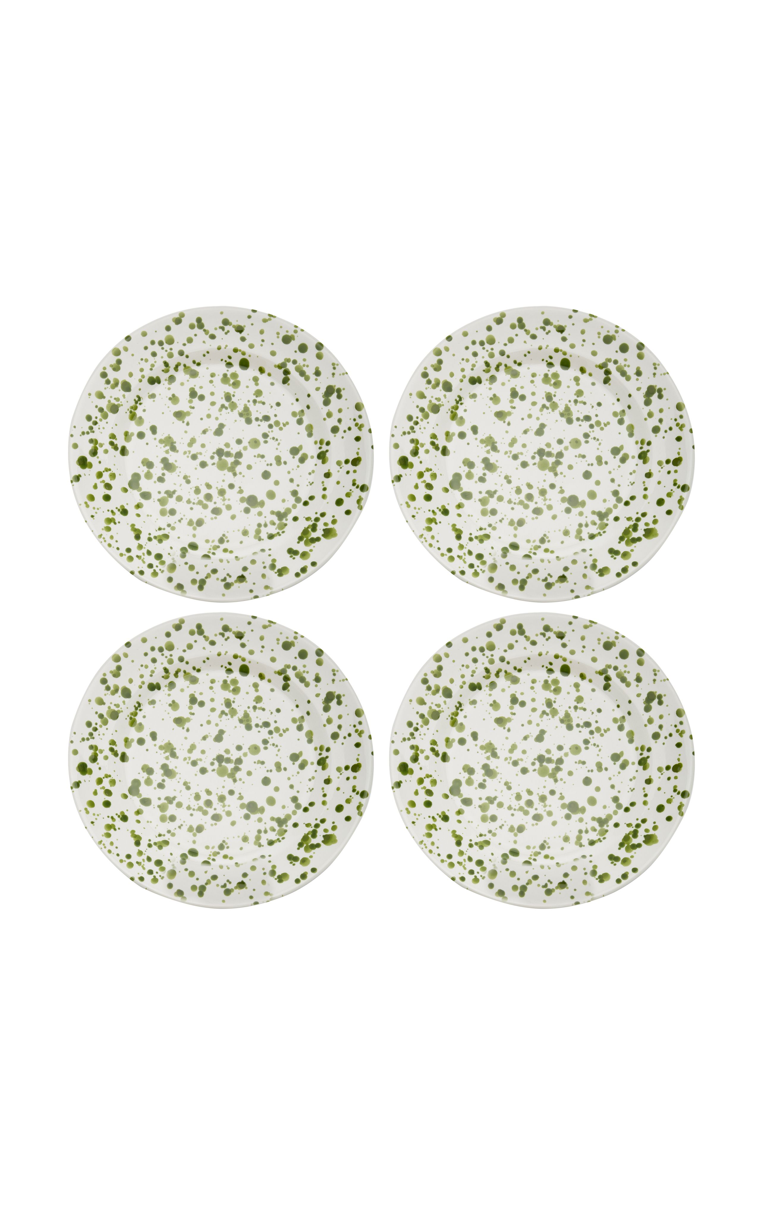 Set-Of-Four Painted Ceramic Dessert Plates | Moda Operandi (Global)