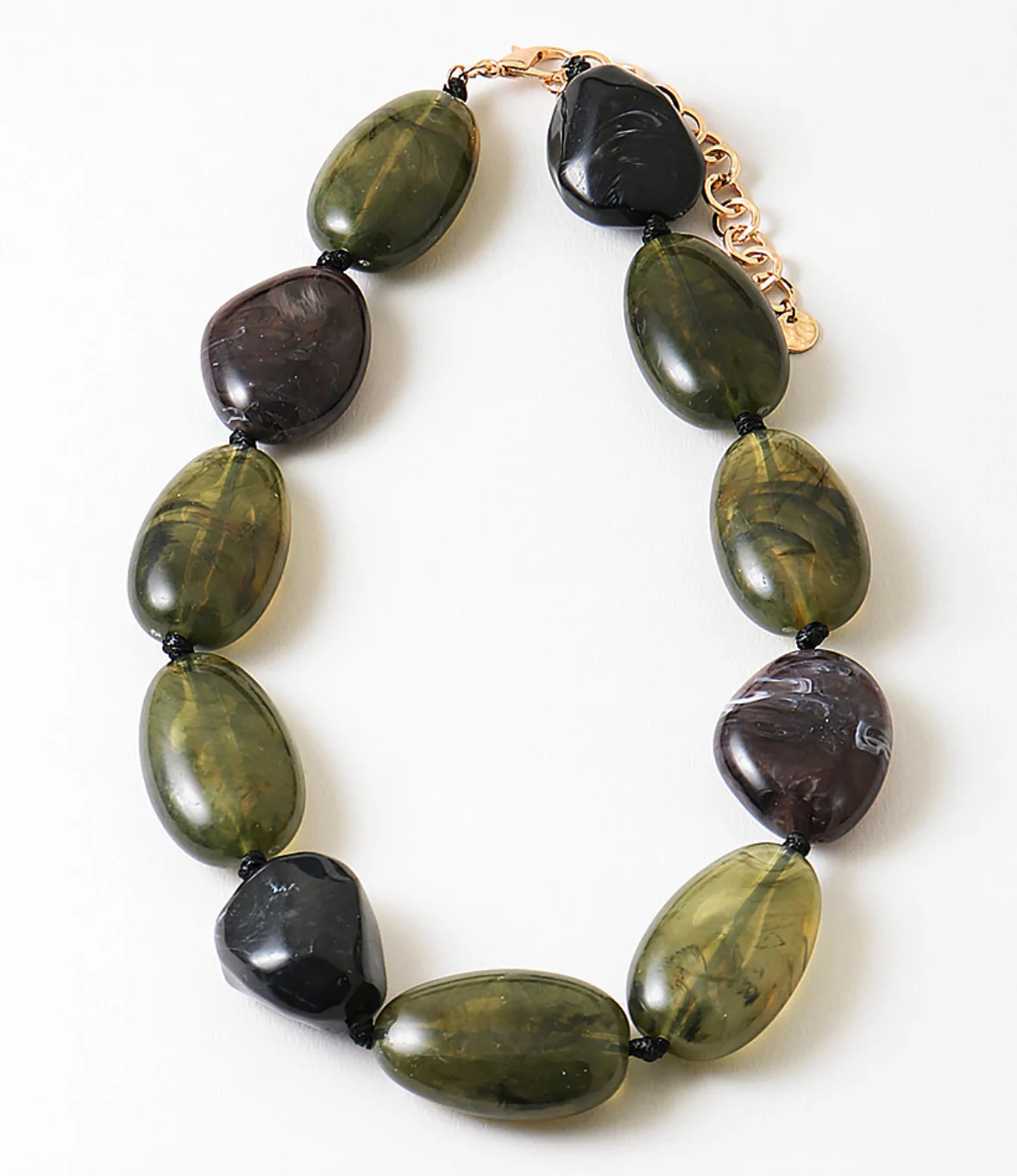 Olive Drift Resin Necklace | Erin McDermott Jewelry