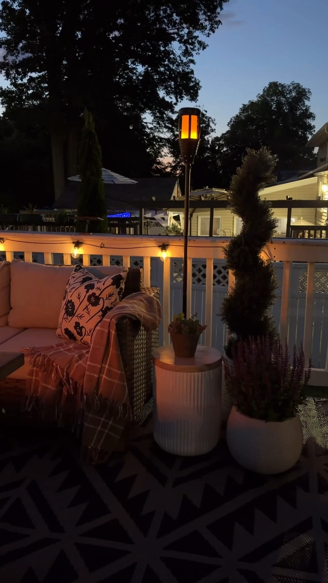 Patio at night 🌙

#LTKSeasonal