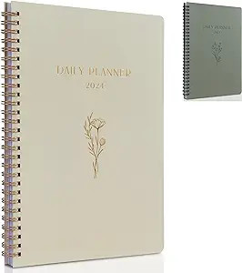 Simplified 2024 Daily Planner - Beautiful 7" x 10" Daily Planner for Women or Men with Weekly & M... | Amazon (US)