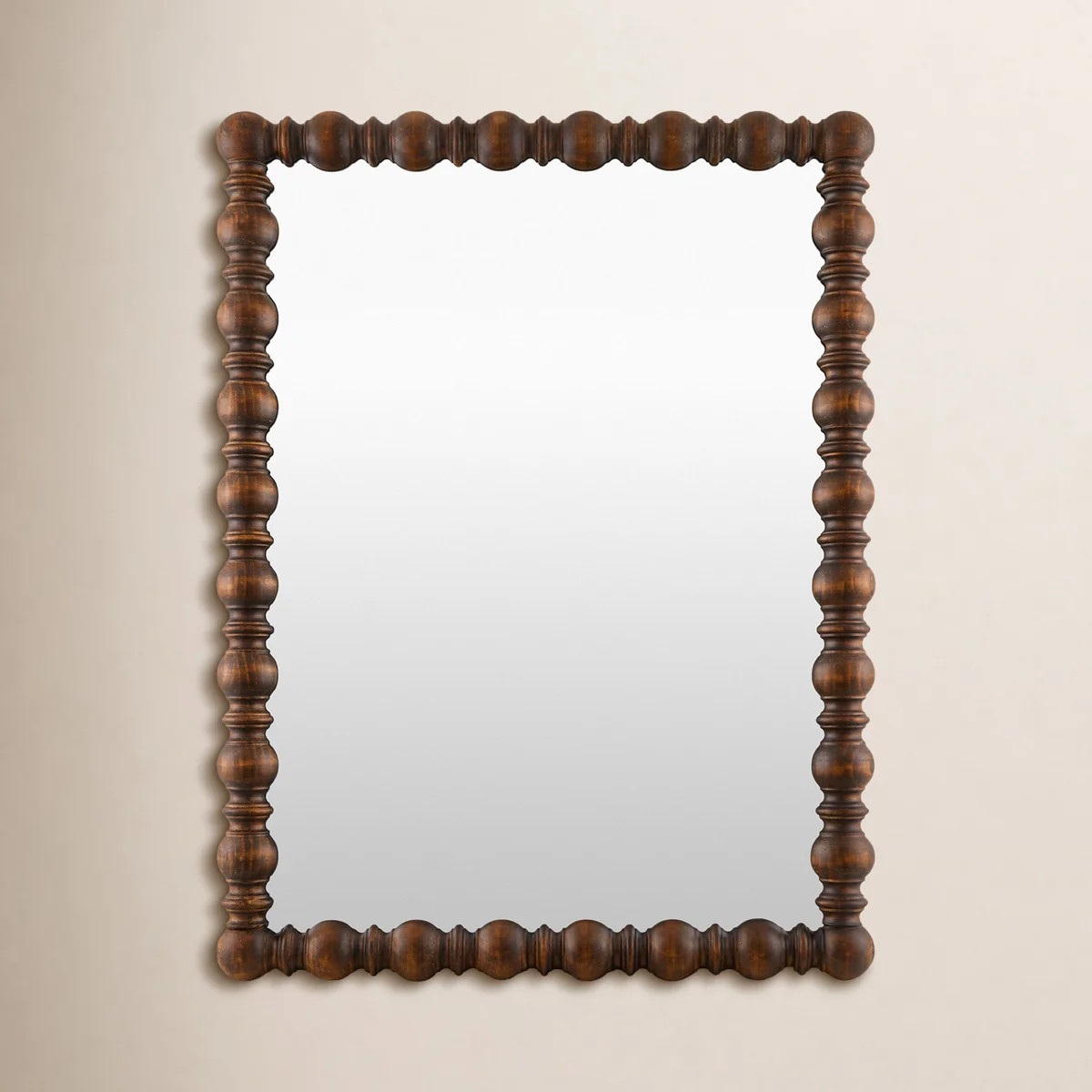 Solid Pine Wood Rectangle Accent Mirror | Wayfair North America