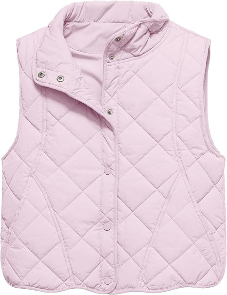 Gacaky Women's Puffer Vest Sleeveless Button Down Outerwear Warm Quilted Lightweight Down Winter ... | Amazon (US)