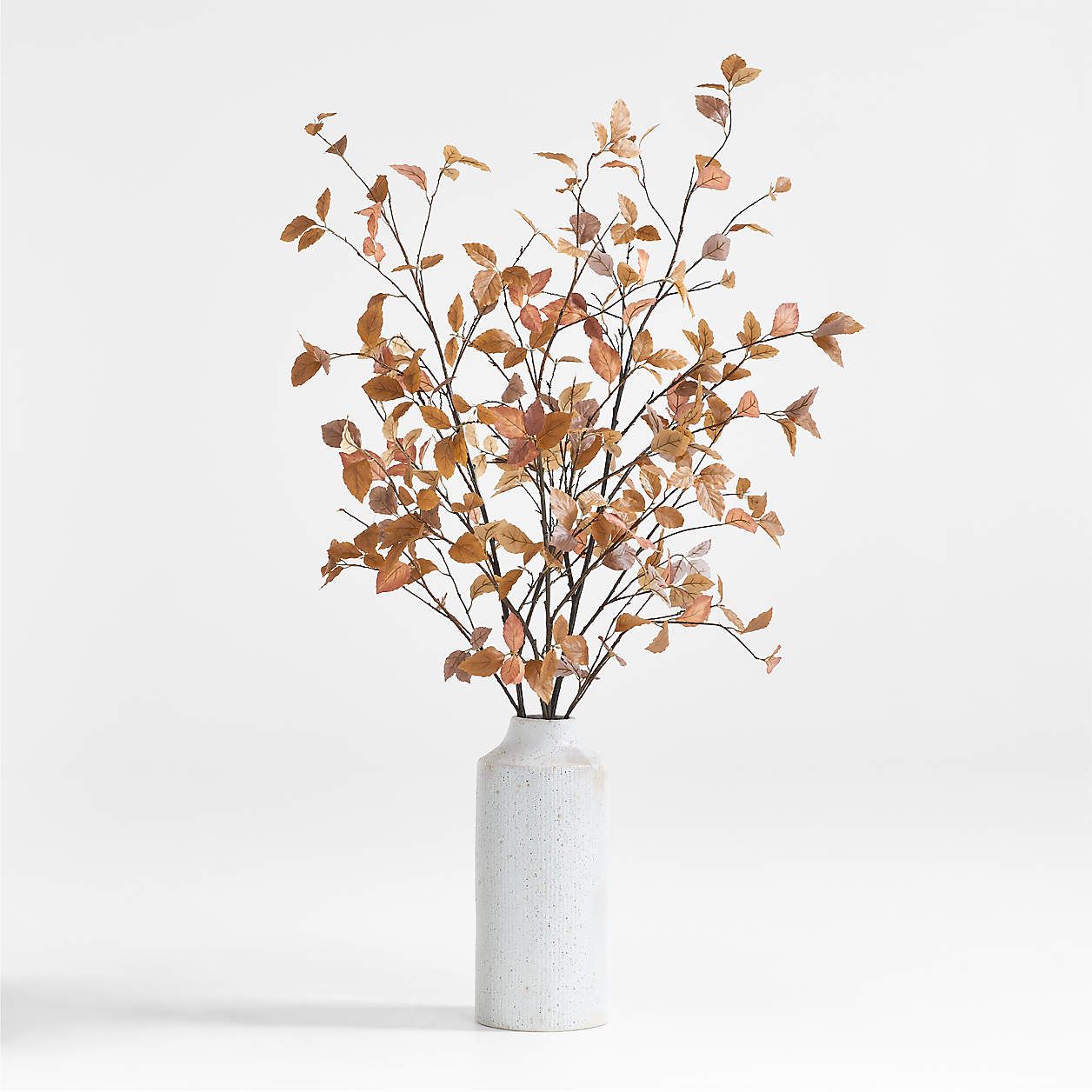 Faux Golden Yellow Leaf Branch 66" + Reviews | Crate & Barrel | Crate & Barrel