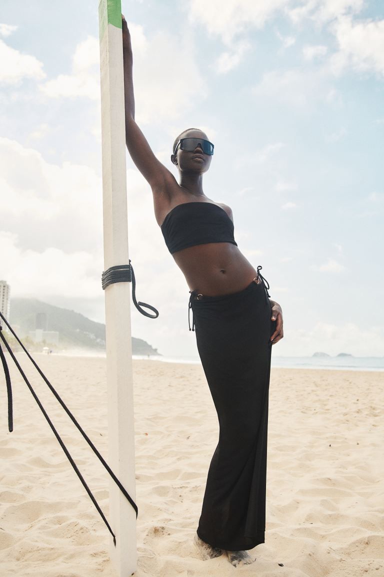 Jersey Beach Skirt - Black - Ladies | H&M US | H&M (US + CA)