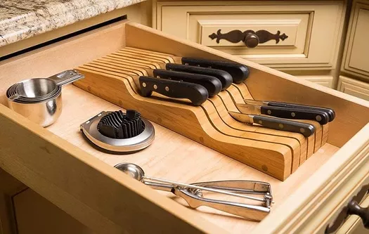 Joseph Blade Brush sharp Knife Cutlery Cleaner Brush Bristle Scrub Kitchen  Washing Non-Slip safer 