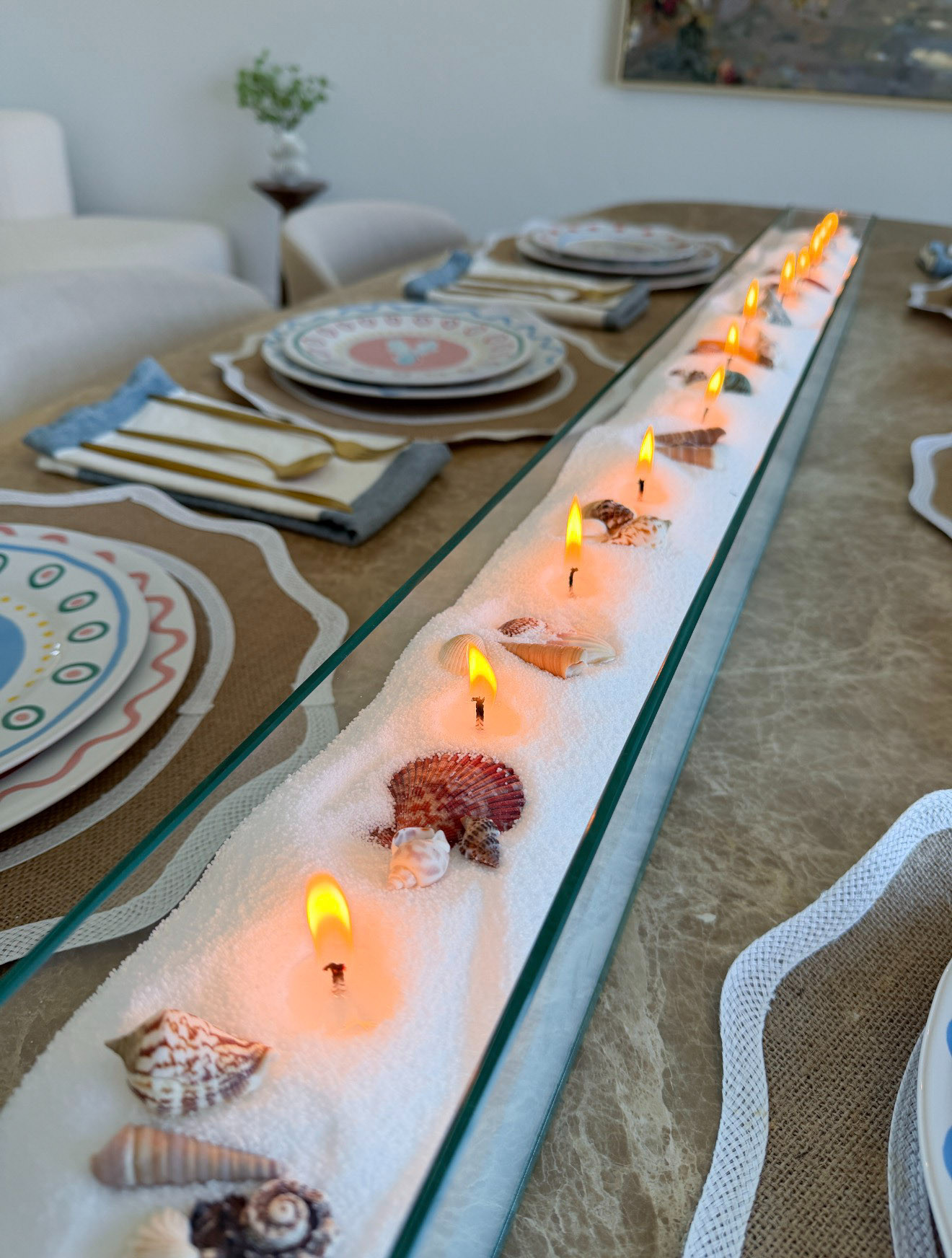This pearled candle san lets you create a custom candle centerpiece using any bowl, vase, or decorative dish you already own. It’s one of my favorite summer hosting finds because you can style it for every season, dinner party, or holiday table without buying a new centerpiece every time. 

 #LTKHome