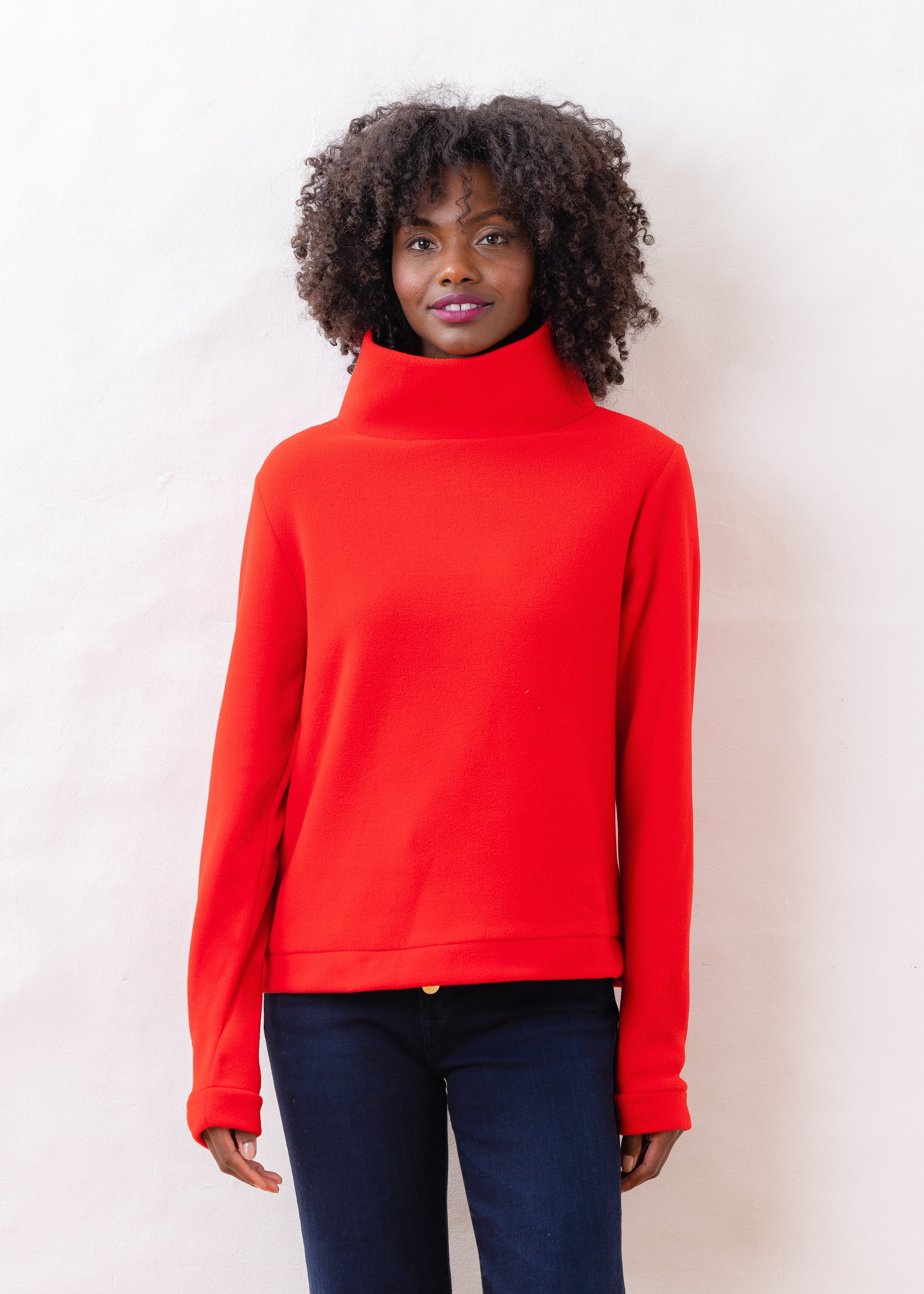 Park Slope Turtleneck (Red) | Dudley Stephens