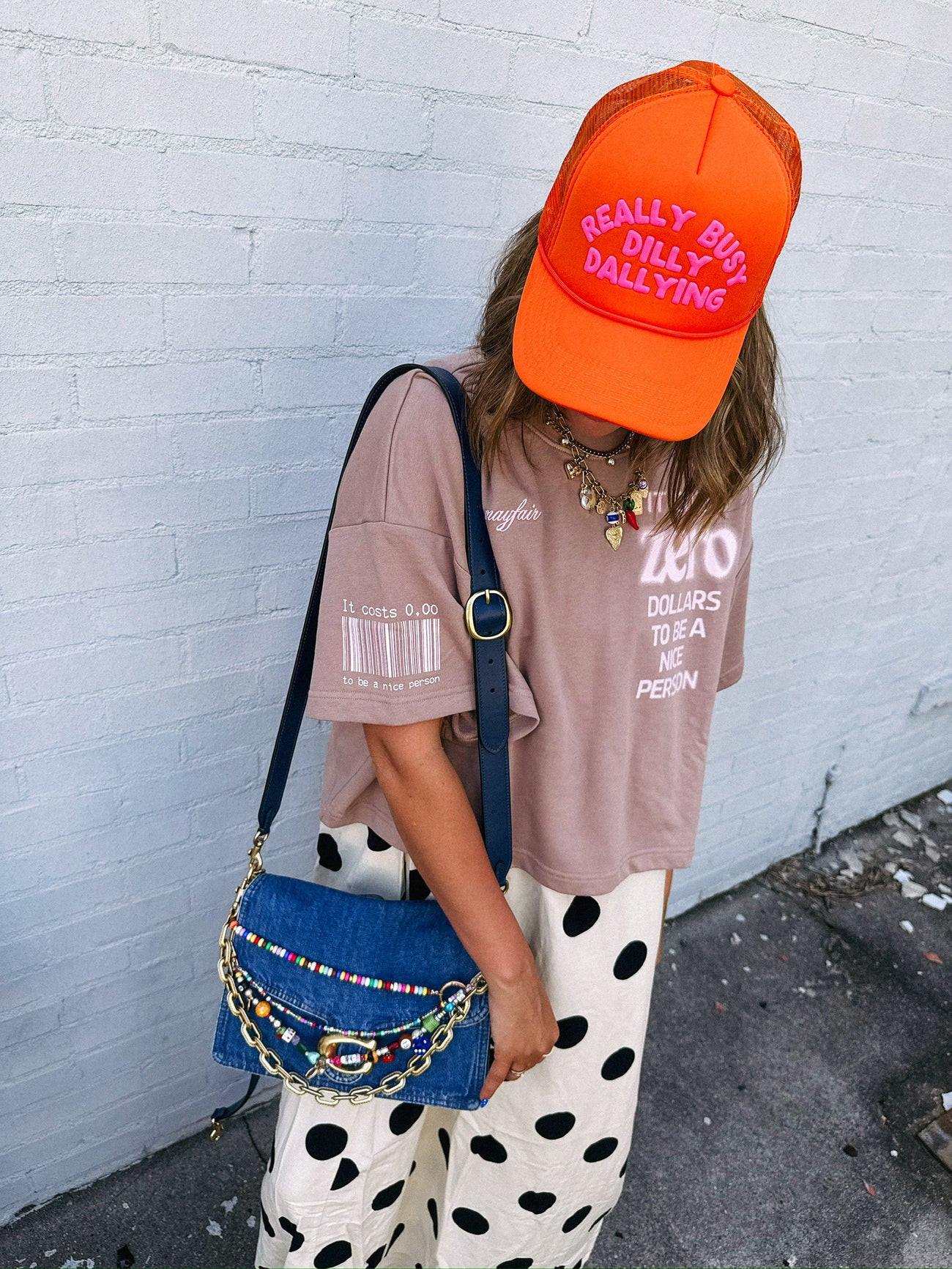 polka dot party dress - cream | Etta+East