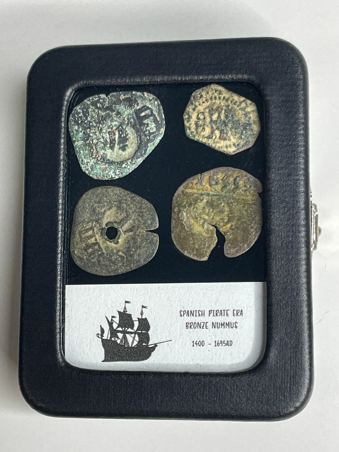 4 Ancient Pirate Coins in Glass Case INSANE DEAL Authentic Quality Amazing Piece of History 1400 ... | Etsy (US)