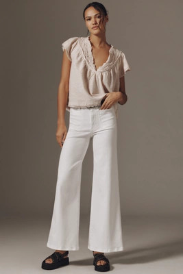 FRAME Le Slim Palazzo Modernist Pocket High-Rise Wide-Leg Jeans | Anthropologie (US)