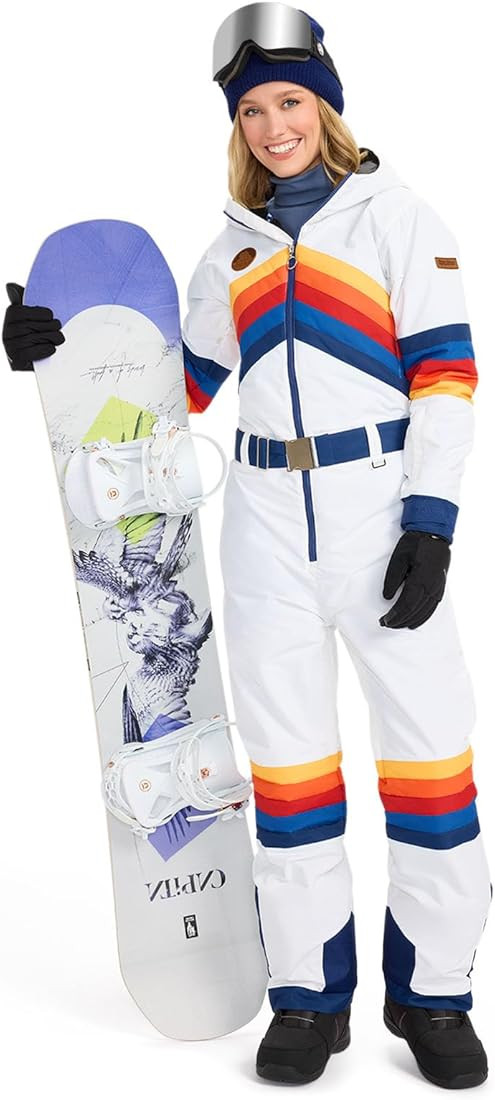 Tipsy Elves Snow Suits for Women - Retro Cute Women’s Insulated Ski Suit - Warm Waterproof Wint... | Amazon (US)