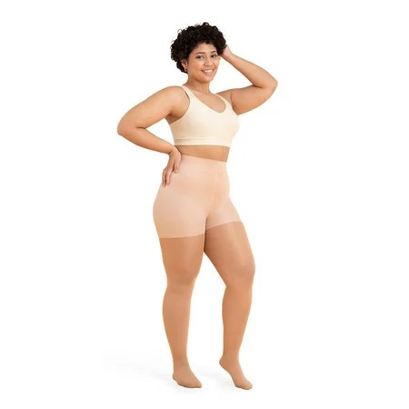 Shapermint Core Waist Shaping Tights for Women – Rip-Resistant Opaque Pantyhose Sizes S–3XL | Walmart (US)