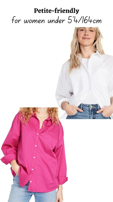 Oversized button up shirt for spring closet. Old navy for Petite fashion.

#LTKstyletip #LTKfindsunder50