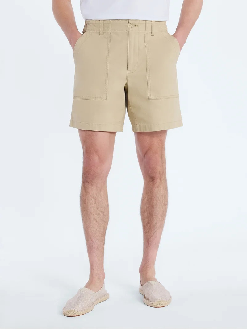 Free Assembly Men's Utility Shorts, 7" Inseam, Sizes S-3XL | Walmart (US)
