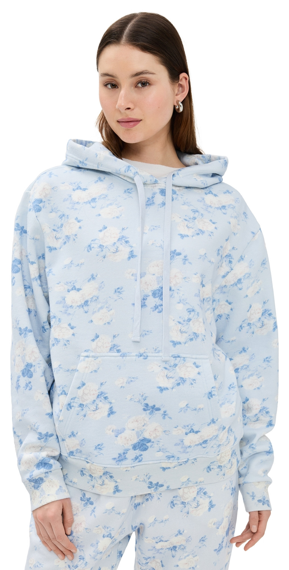 LoveShackFancy Nacova Hoodie Whisper Blue XS | Shopbop