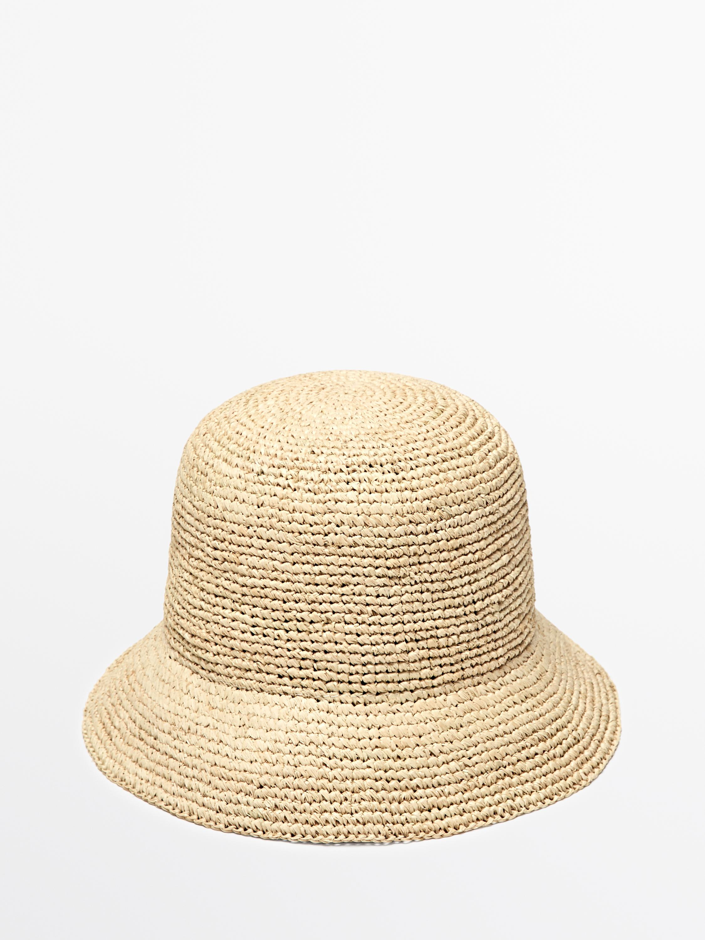 Raphia-Bucket Hat | Massimo Dutti DE