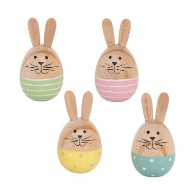 Gallerie II Easter Egg Bunny Rabbit Spring Figures Decoration Set of 4 | Target