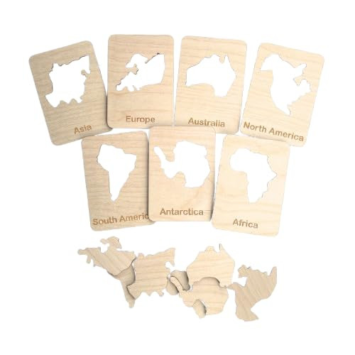 Montessori Continent stencils | World Continent stencils | Amazon (US)
