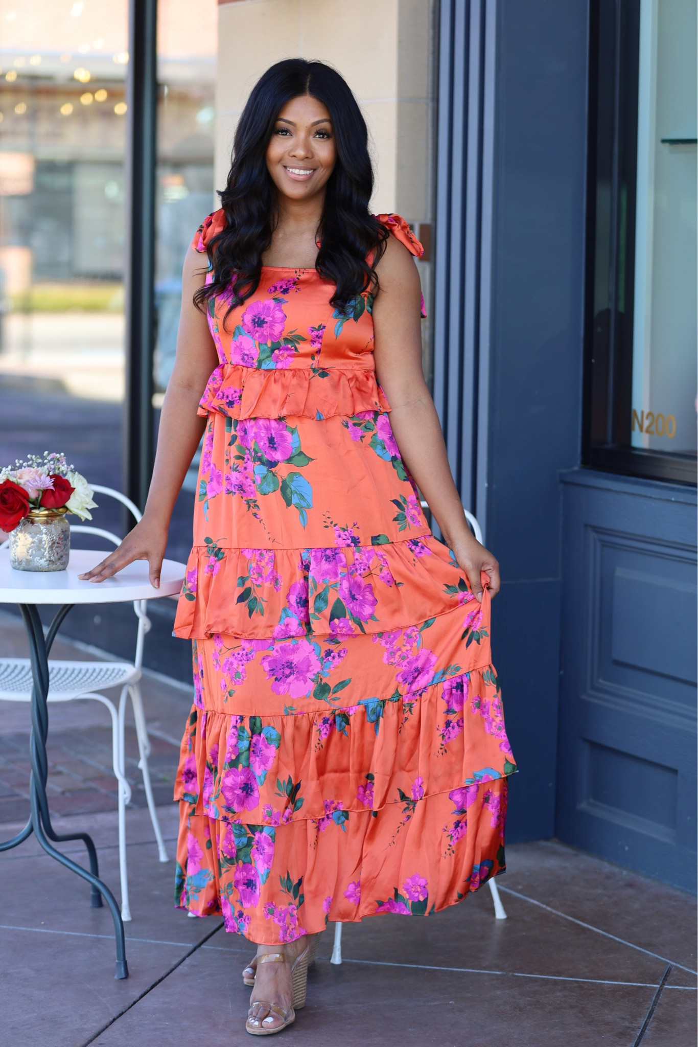 Love this floral tiered dress from @buddylove beach dress, outfit goals. Vacay dress. Satin, silk, outfit goals. 

#LTKstyletip #LTKtravel #LTKSpringSale