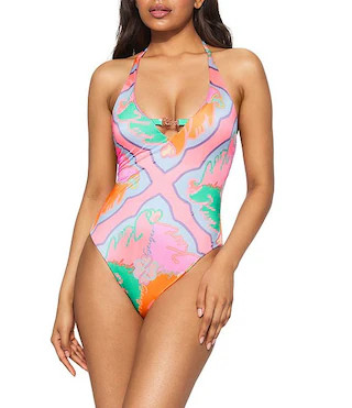 Scoop Neck One Piece Swimsuit | Dillard's