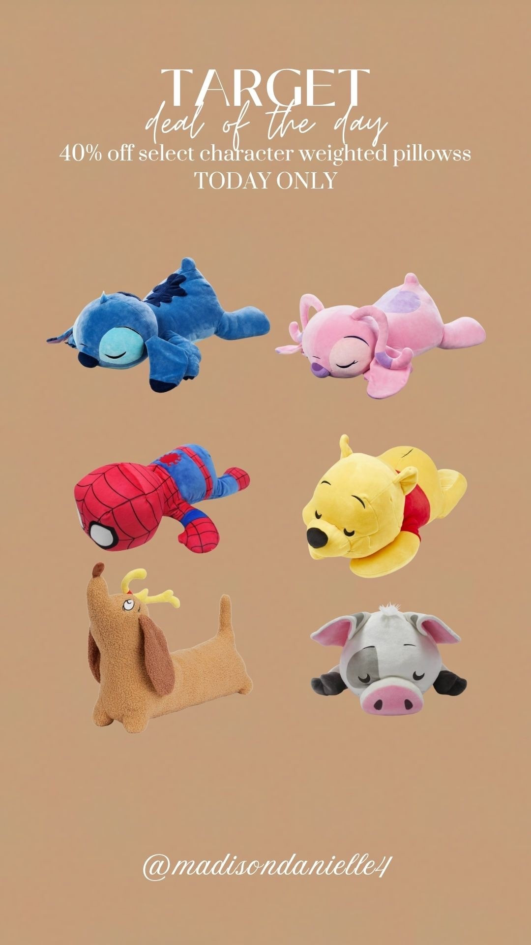 The perfect gift for cozy cuddles and bedtime snuggles💗🧸✨ 

target character pillows sale 40 off stuffed animals plush toys kids room decor cozy plushies cartoon character pillows bedtime favorites holiday gift ideas target toy deals kids bedroom essentials soft toys holiday gifting plush collection character stuffed animals target home sale cuddly toys whimsical room decor fun kid gifts cozy bedroom must haves sale today only

#LTKGiftGuide #LTKSaleAlert #LTKHoliday