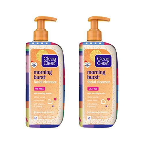 Clean & Clear Morning Burst Oil-Free Facial Cleanser, Brightening Vitamin C & Ginseng, Daily Face Wash, Hypoallergenic, Special Care with Pride Packaging, Value Two Pack, 8 Fl. Oz | Amazon (US)