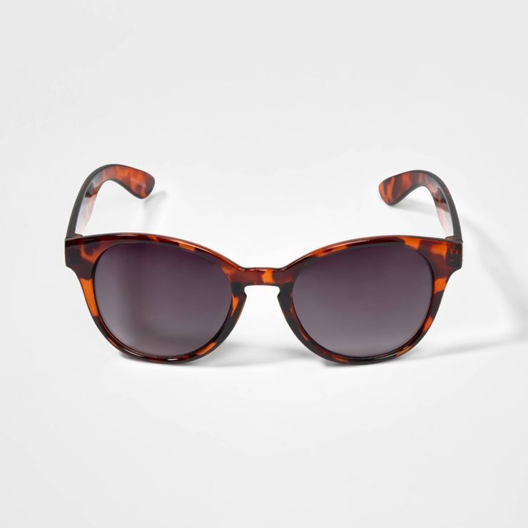 Girls' Tort Cateye Round Sunglasses - art class™ Brown | Target
