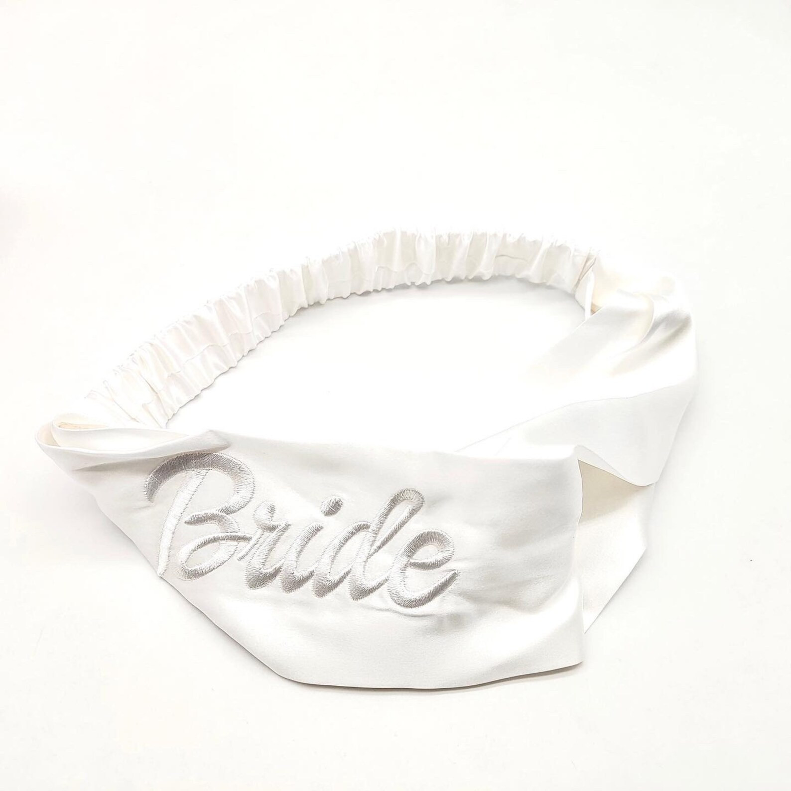 Mulberry Silk Spa Headband Embroidered Malibu BRIDE & Babe Box - Etsy | Etsy (US)