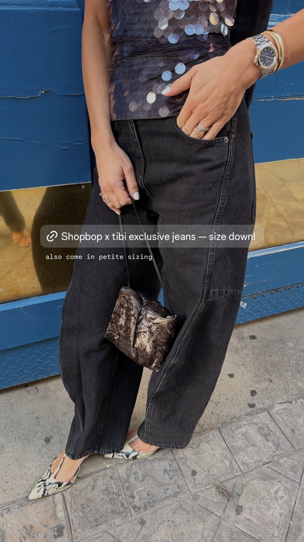 tibi x @Shopbop jeans - come in petite sizing