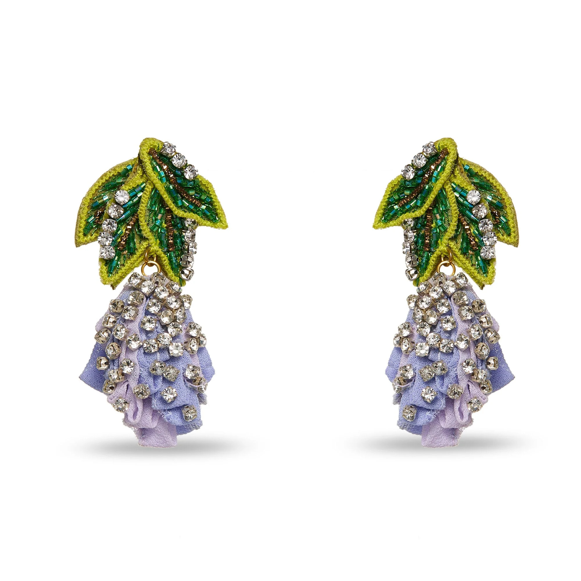PERIWINKLE GLADIOLUS DANGLE EARRINGS | LELE SADOUGHI