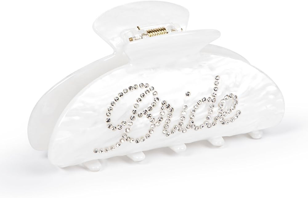 Bride Hair Claw Clip – Bride to Be Gifts, Bachelorette Party Accessories, Bridal Shower Gifts f... | Amazon (US)