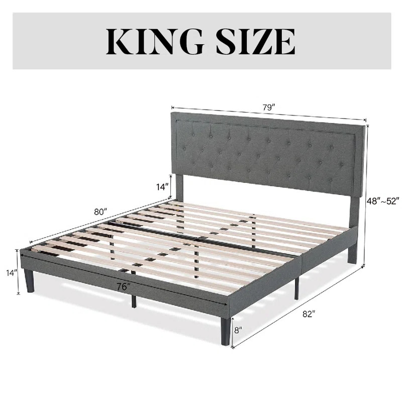 Hegg Tufted Upholstered Platform Bed | Wayfair North America