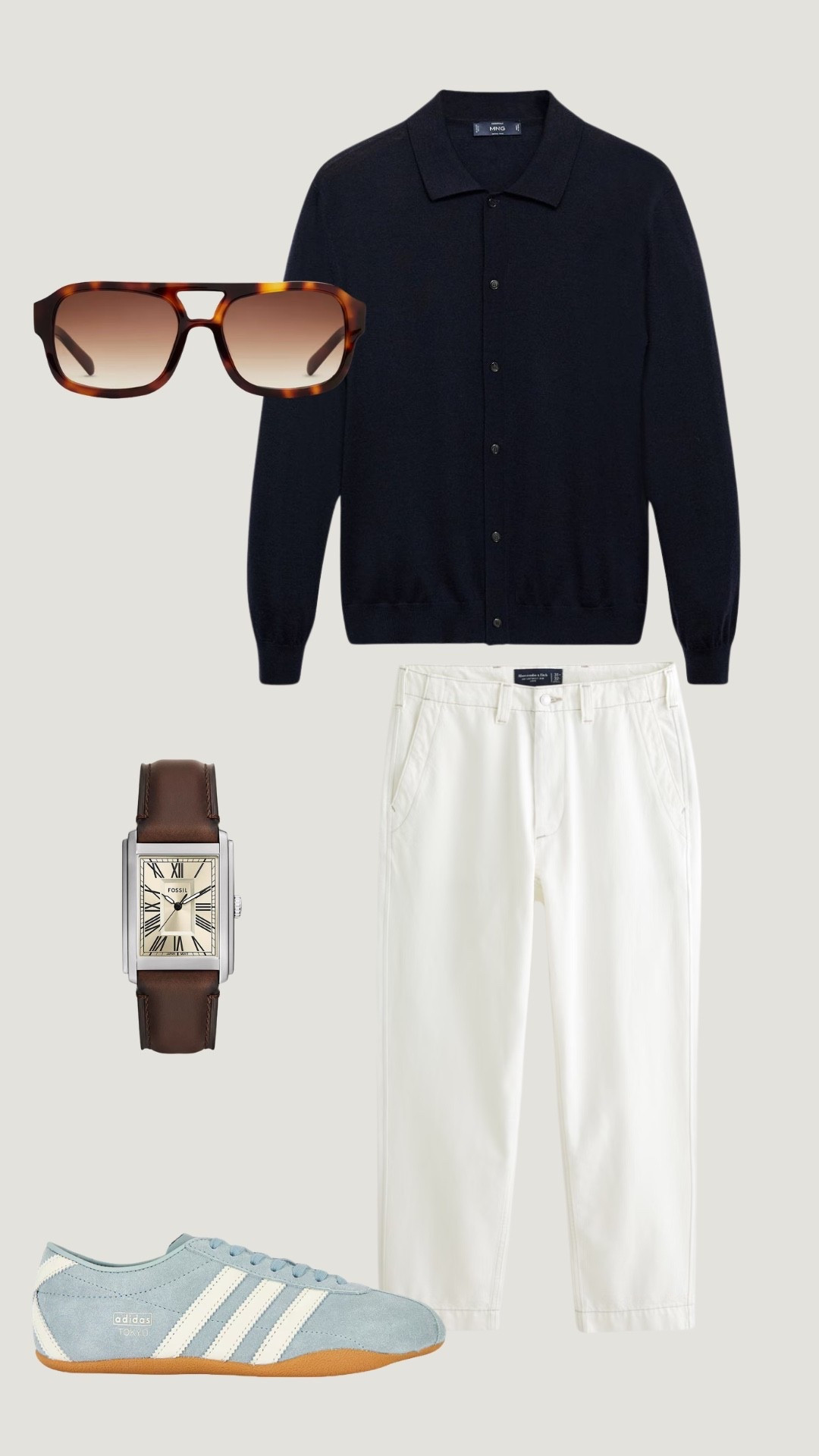 Clean, effortless spring fit that always works.
Navy knit polo + cream trousers is one of those combos that looks expensive without trying.
These pieces are all in my free spring style guide on my page.
#mensfashion #menswear #springoutfits #minimalstyle #oldmoneystyle #quietluxury #mensoutfit #styleinspo #outfitideas #ltkmen #classicstyle #capsulewardrobe #everydaystyle

#LTKselfcare #LTKMens #LTKdayinmylife