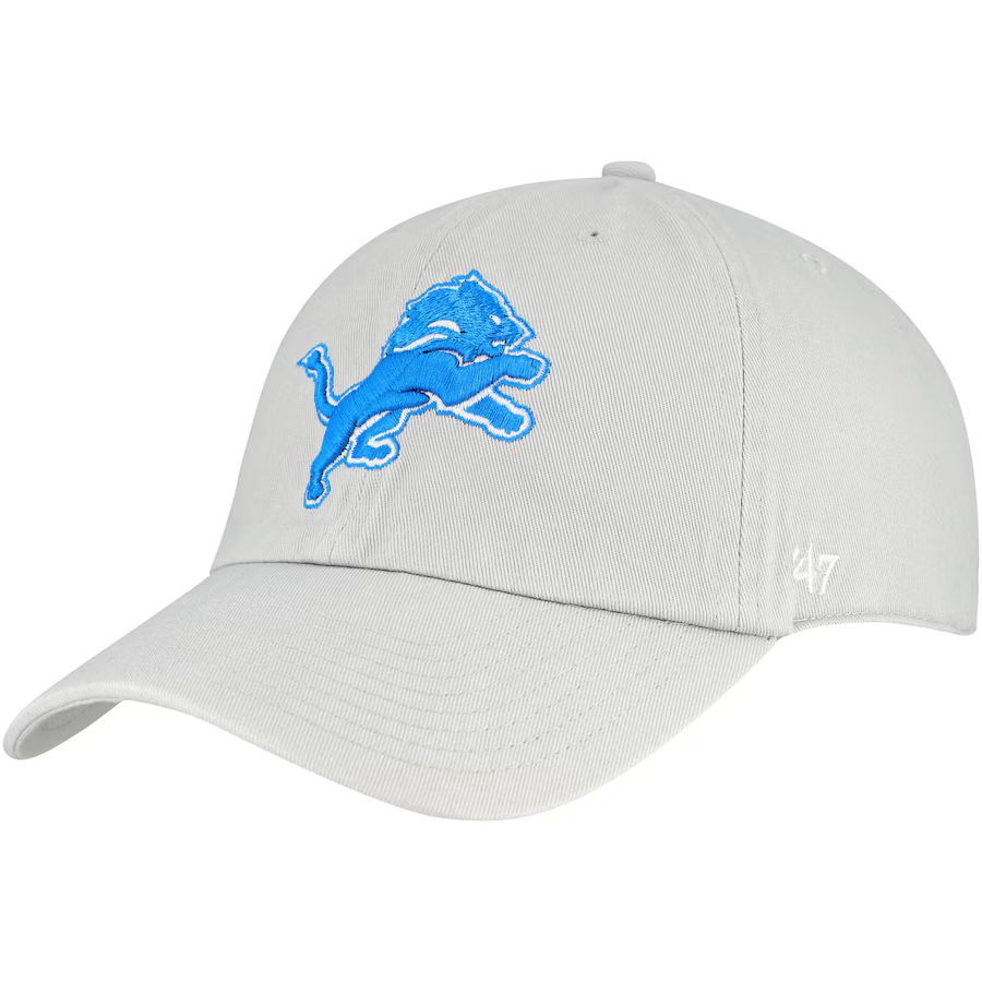 Detroit Lions '47 Clean Up Adjustable Hat - Gray | Fanatics