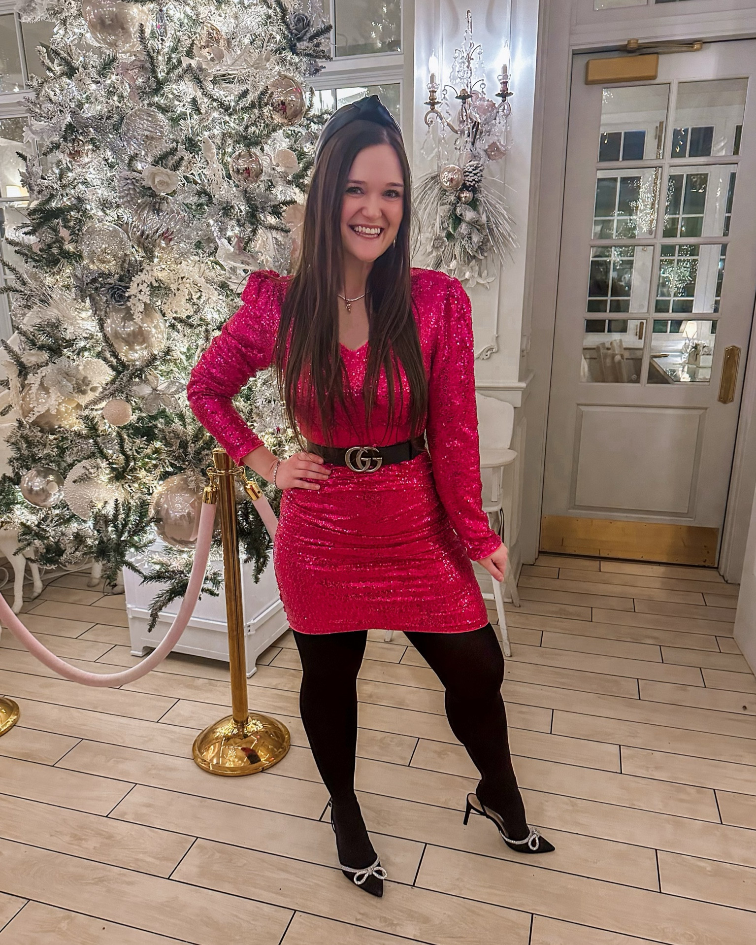 Valentines | Valentine’s Day | Galentine’s | V-Day | Birthday dress | sequin dress | evening dress | date night | fleece-lined tights | winter going out look | cocktail party 

#LTKstyletip #LTKshoecrush #LTKparties